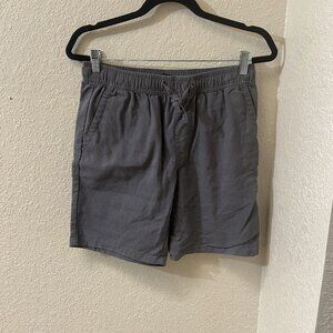 Banana Republic Dark Gray Linen 8' Easy Short Shorts Size Small EUC Lululemon